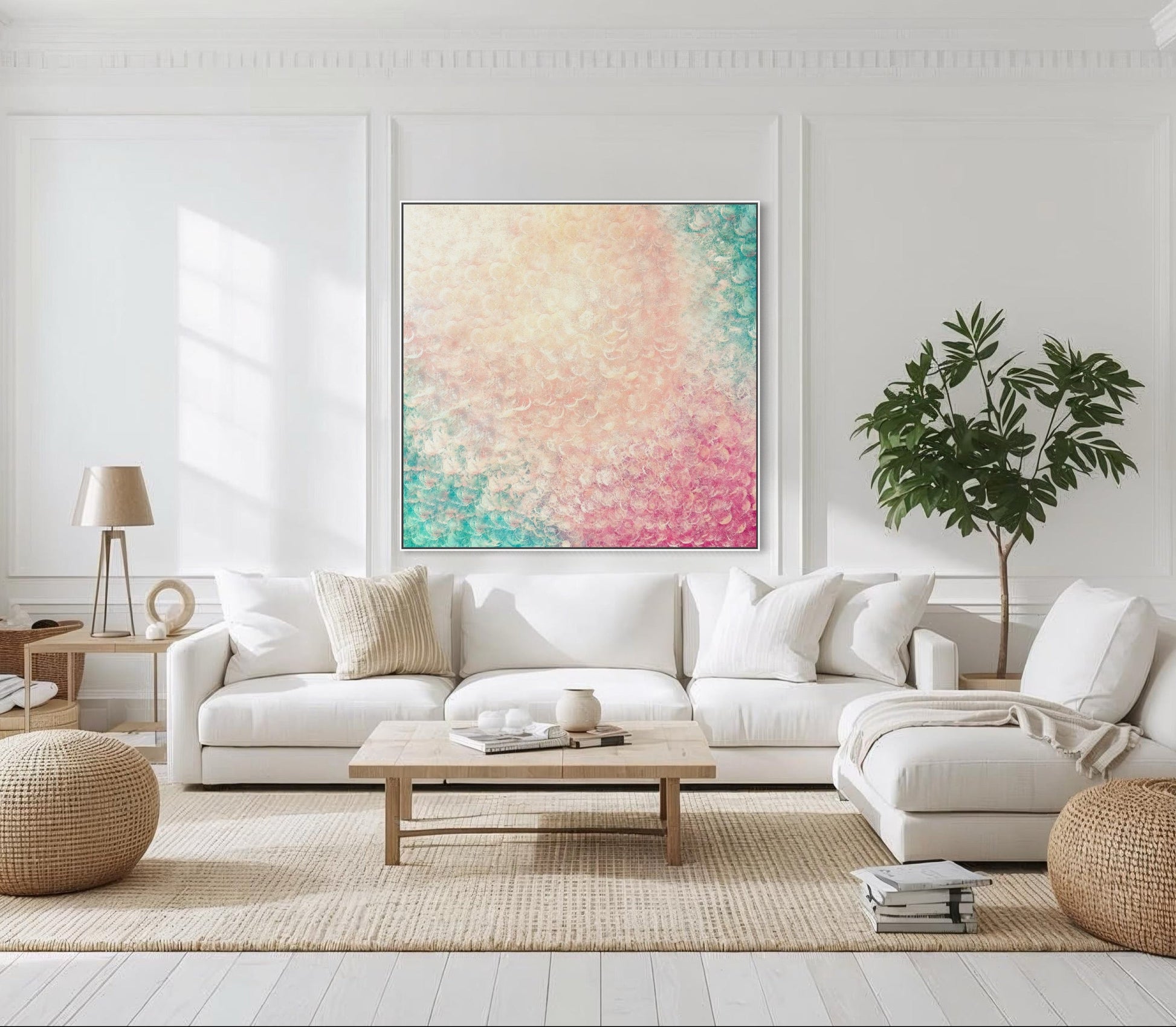 Pearl - Canvas Print - Calming Colourful Abstract Art by Sam Taylor