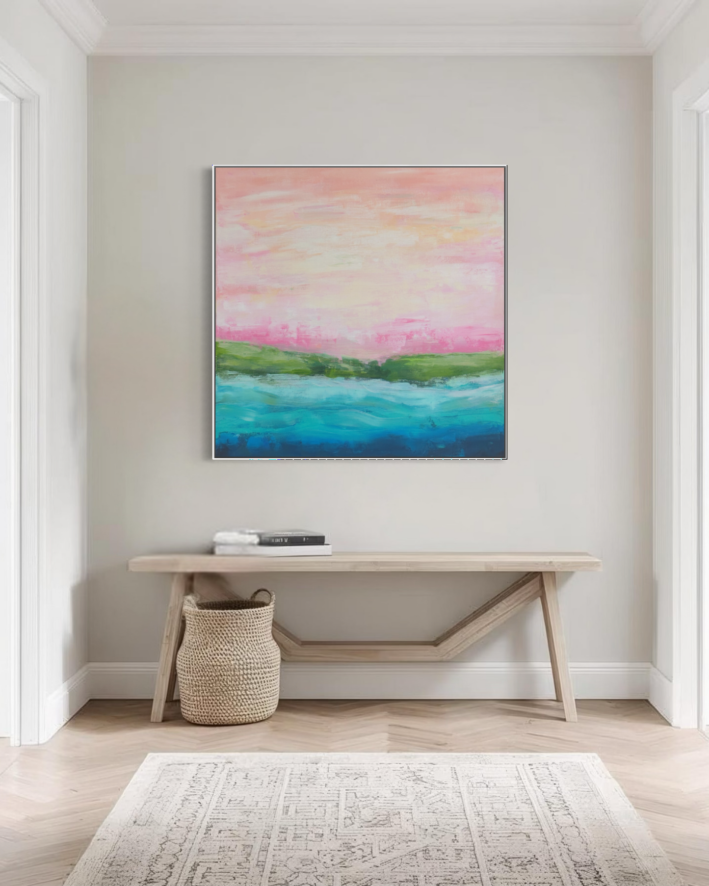 Coastal abstract art for the home