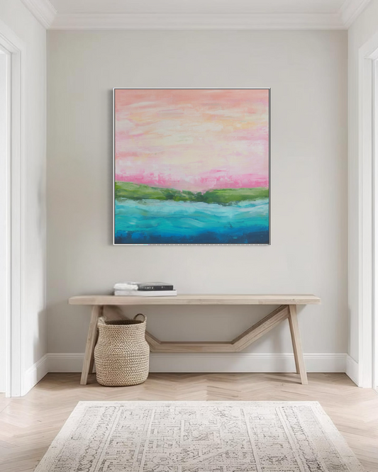 Coastal abstract art for the home