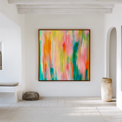 Colourful abstract painting for the home