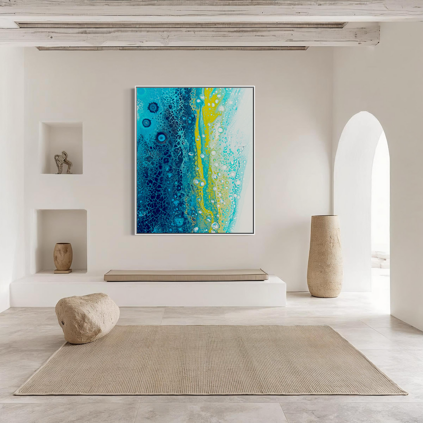 Coastal Art Print in Blue