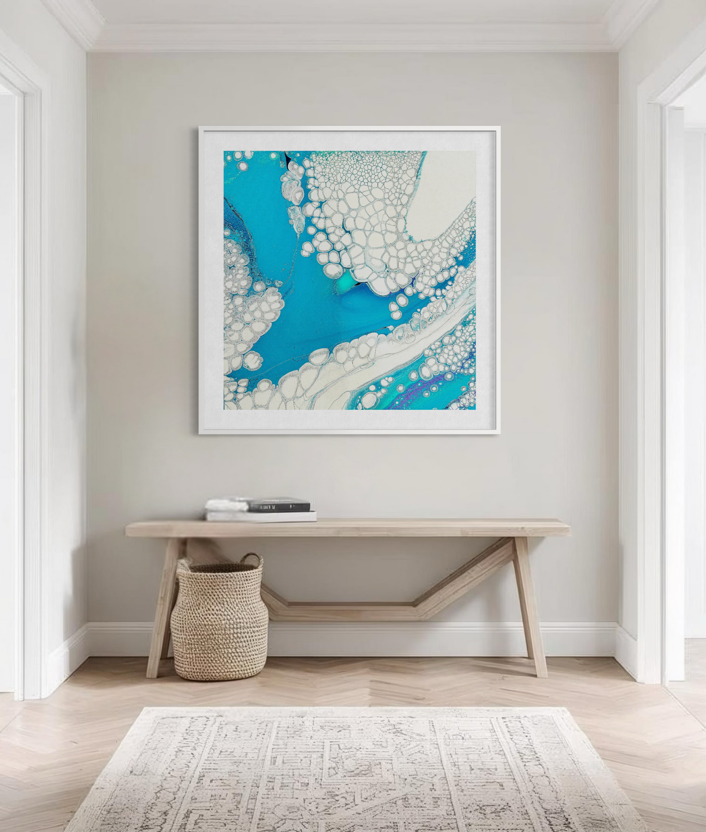 Blue abstract art