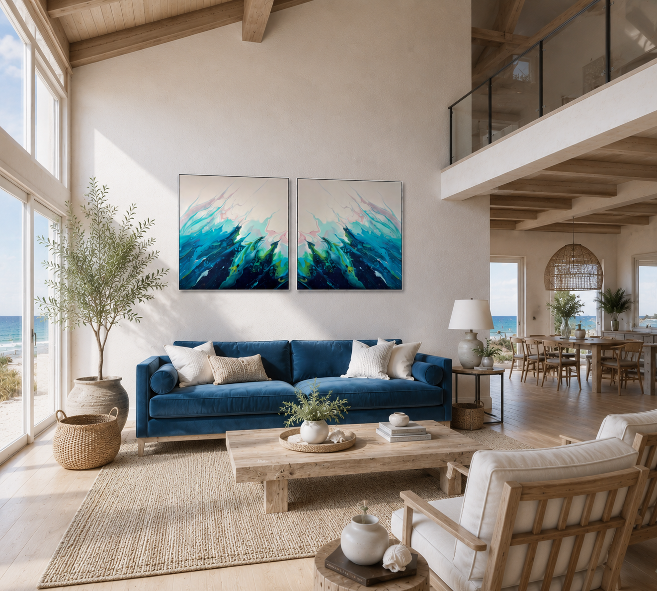 Blue Abstract Art