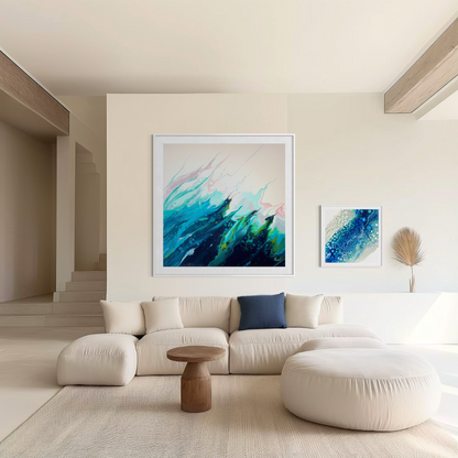 Blue coastal wall art for the home