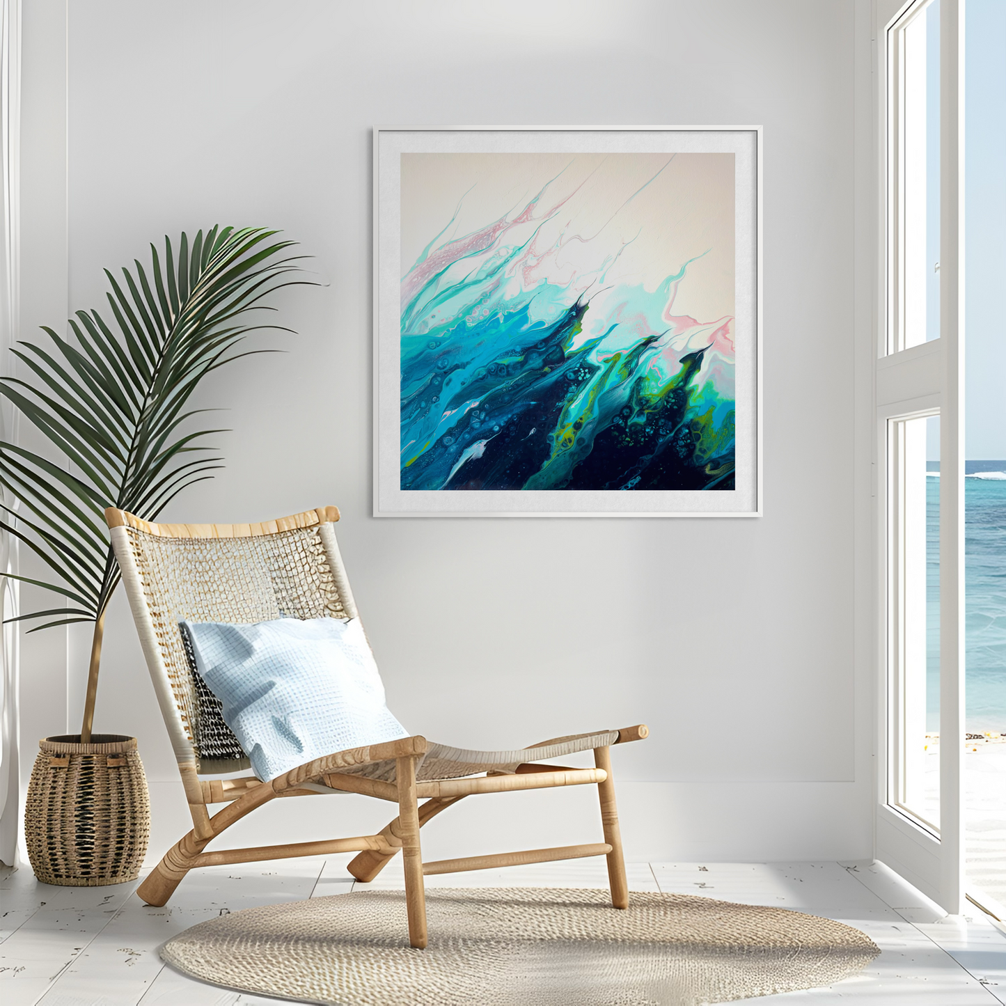Colourful wall art