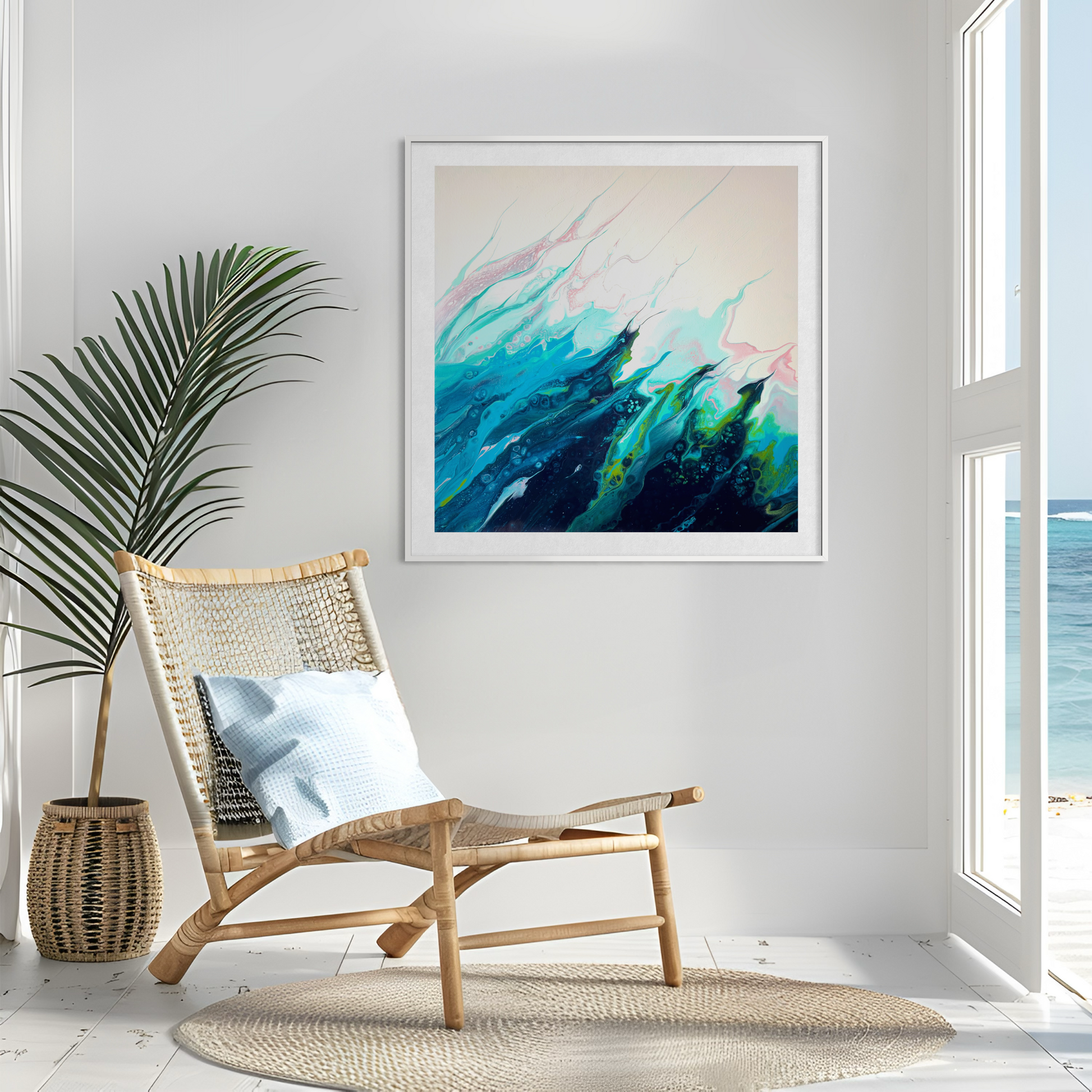 Colourful wall art