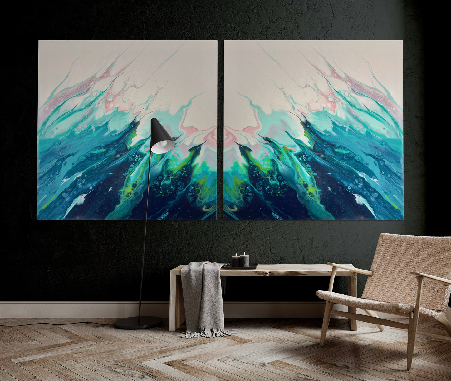 Silent Surge - Abstract Art with Coastal Connection by Sam Taylor