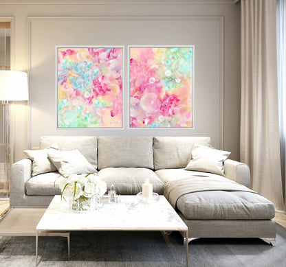 Pink Abstract Art