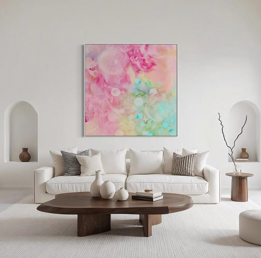 Pink Abstract Art for the home