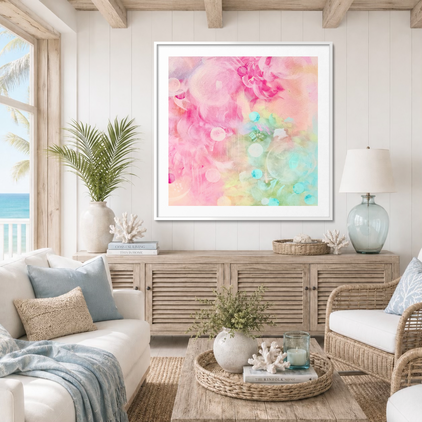 Summer Garden - Paper Art Print