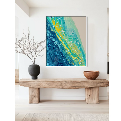 Coastal abstract art for the home
