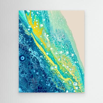 TIDAL LIGHT - Expressive Artwork Inspired by Movement & Light - Coastal Art by Sam Taylor
