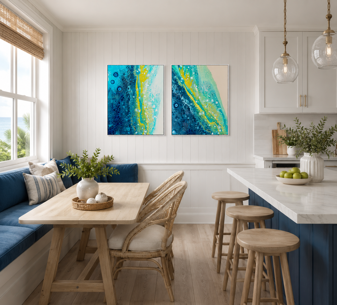Rising Current & Tidal Light - Gallery Set of Two Prints - Canvas Prints