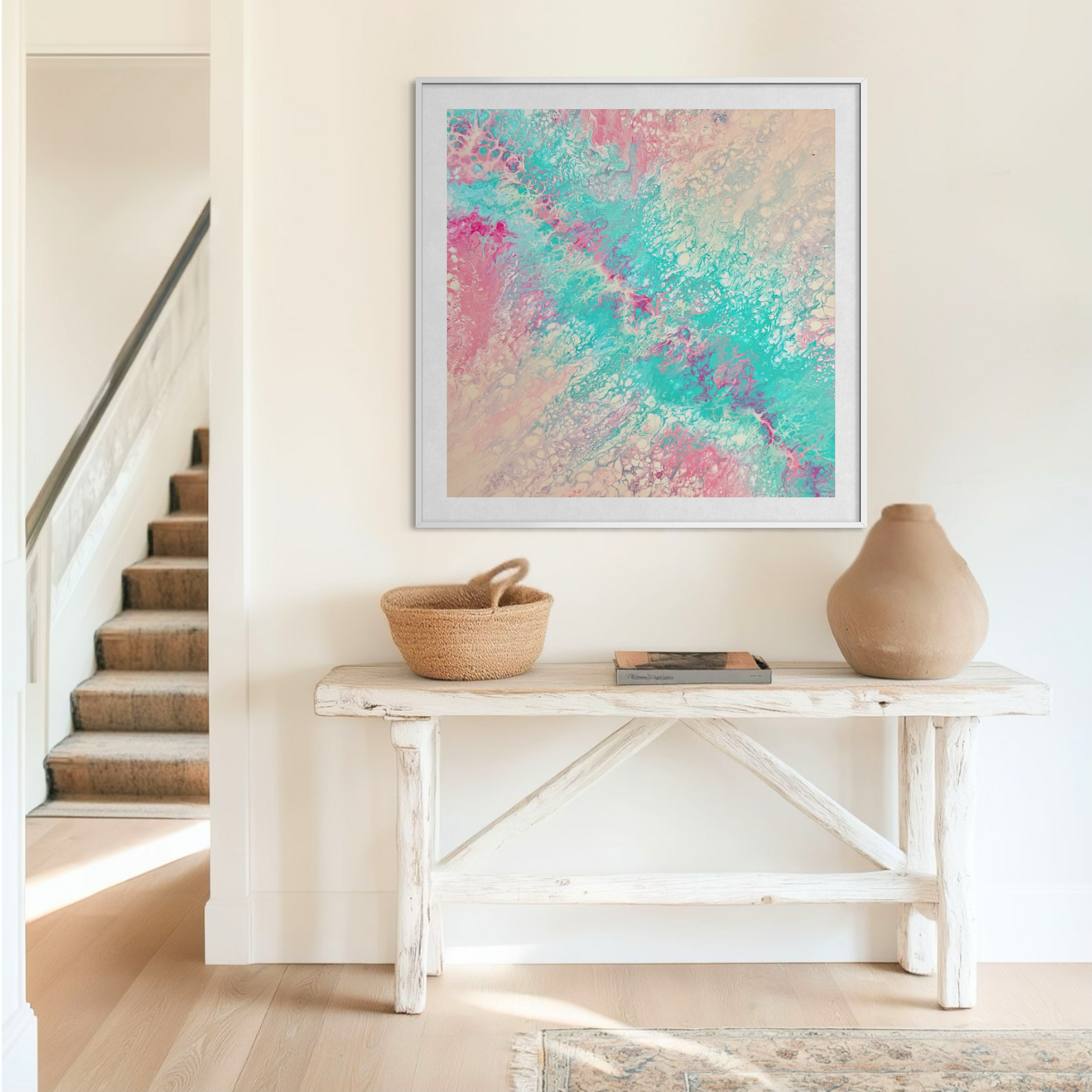 Blue abstract art