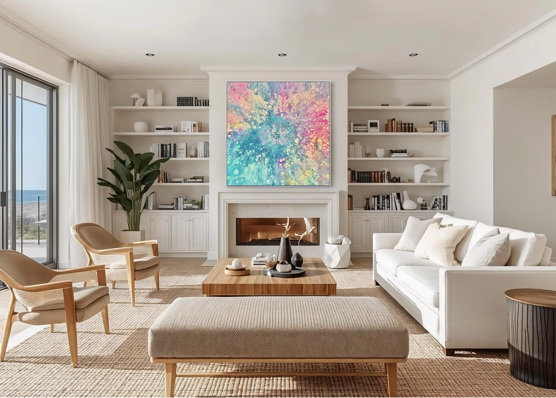 Colour Abstract Art for the Living Room