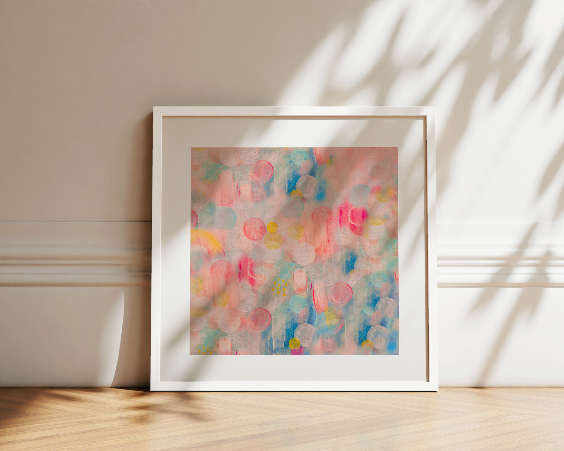 Weightless - Art Paper Print - Colourful Abstract Art by Sam Taylor