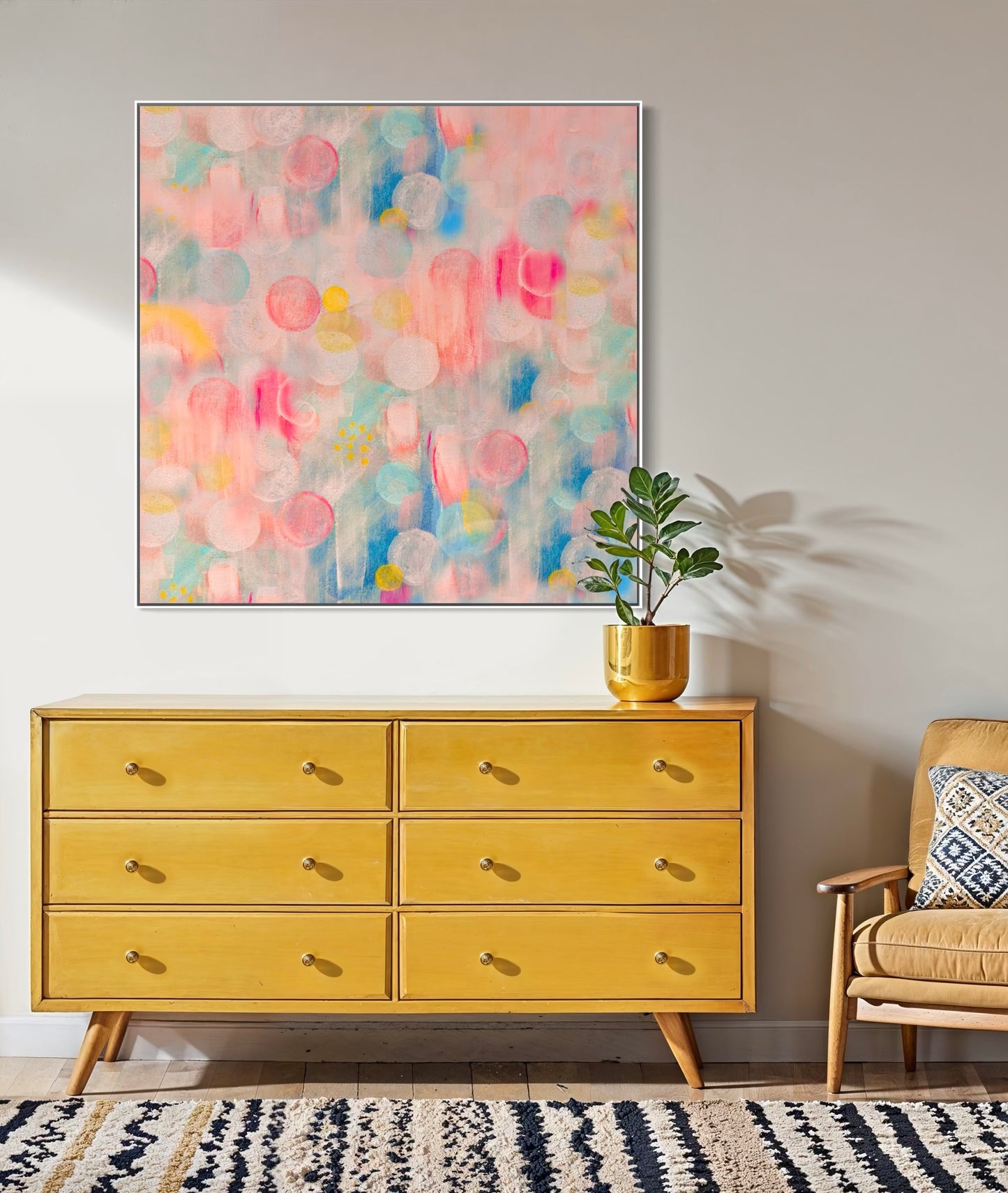 Colourful abstract art for the home