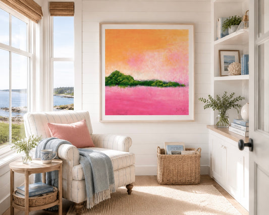 Where Light Glows - Abstract Art Print by Sam Taylor