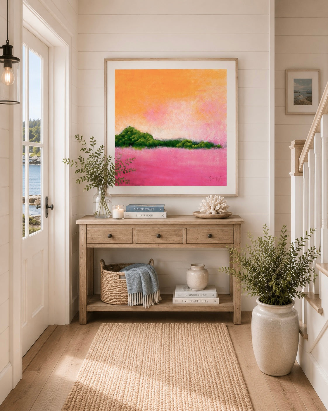 Pink Abstract Art