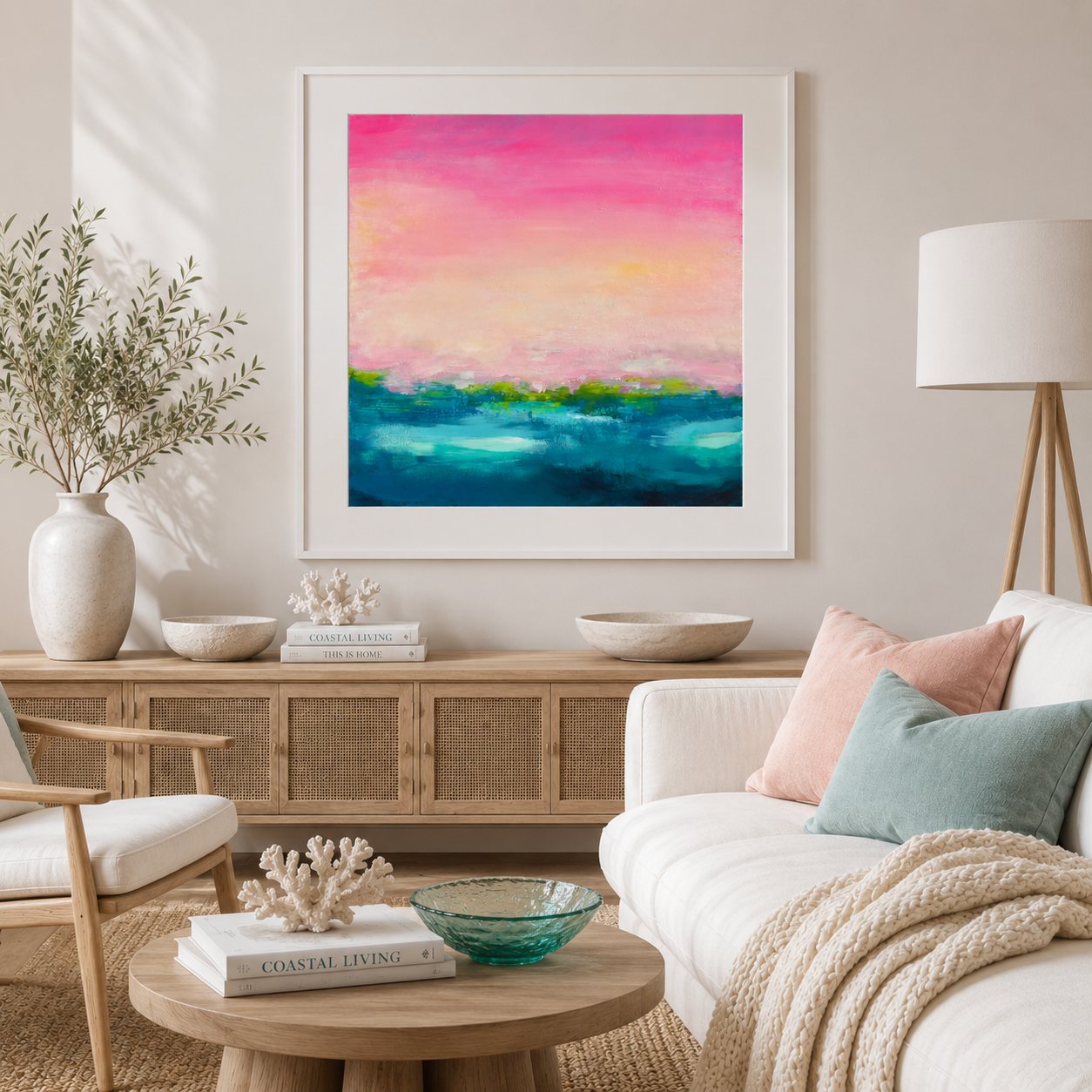 Pink Abstract Art