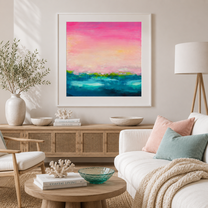 Pink Abstract Art