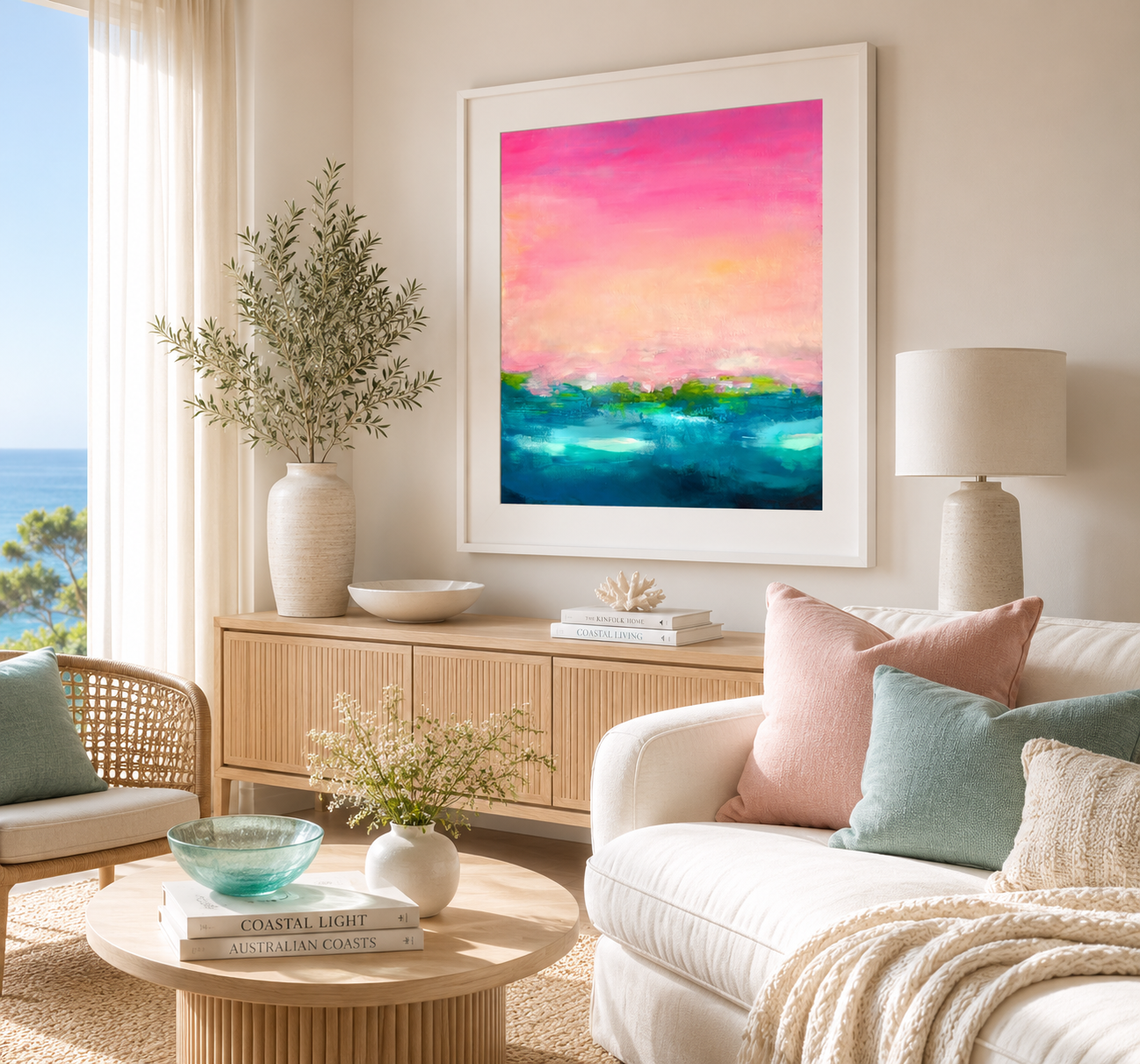 Pink Abstract Art