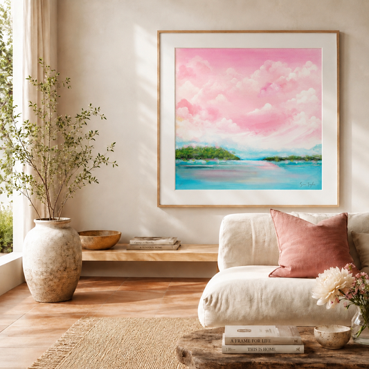 Where The Sky Softens - Paper Art Print