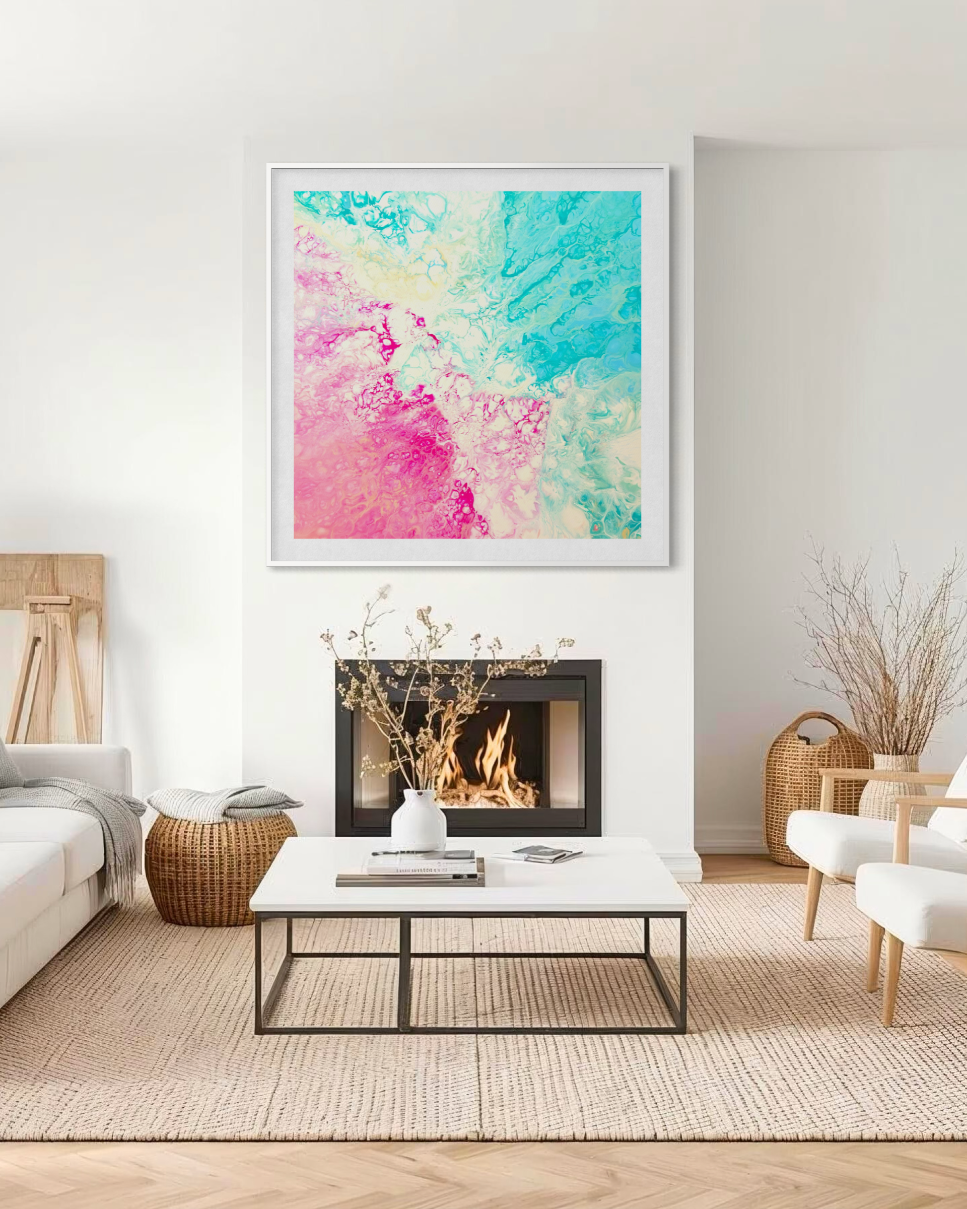 Colourful wall art for the home