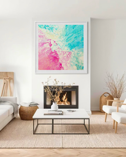 Colourful wall art for the home