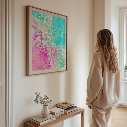 Colourful wall art for the home
