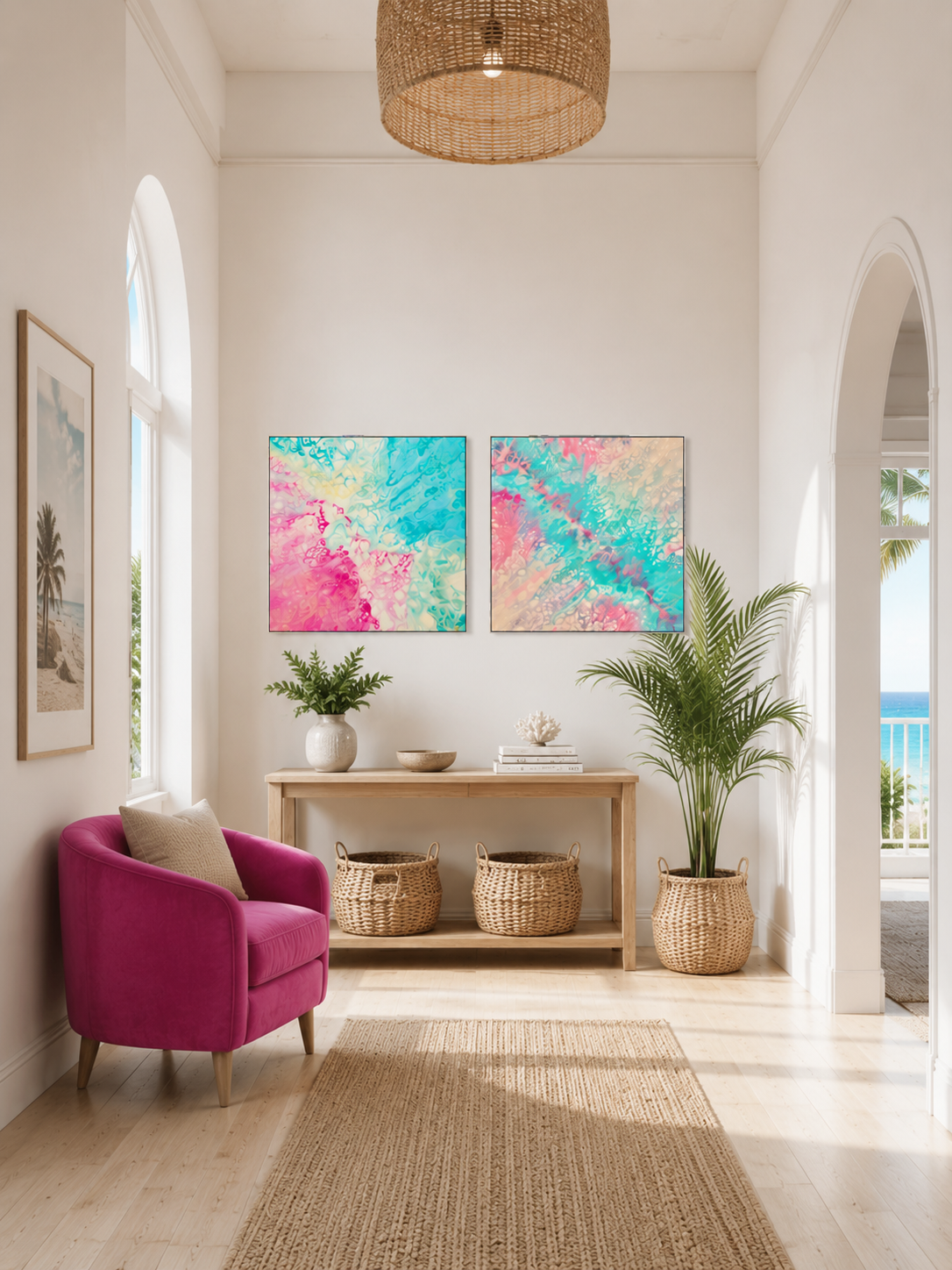 Whispers in Water & Tidal Pulse Gallery Set of Two - Canvas Prints