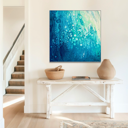 Blue Abstract Art for the home
