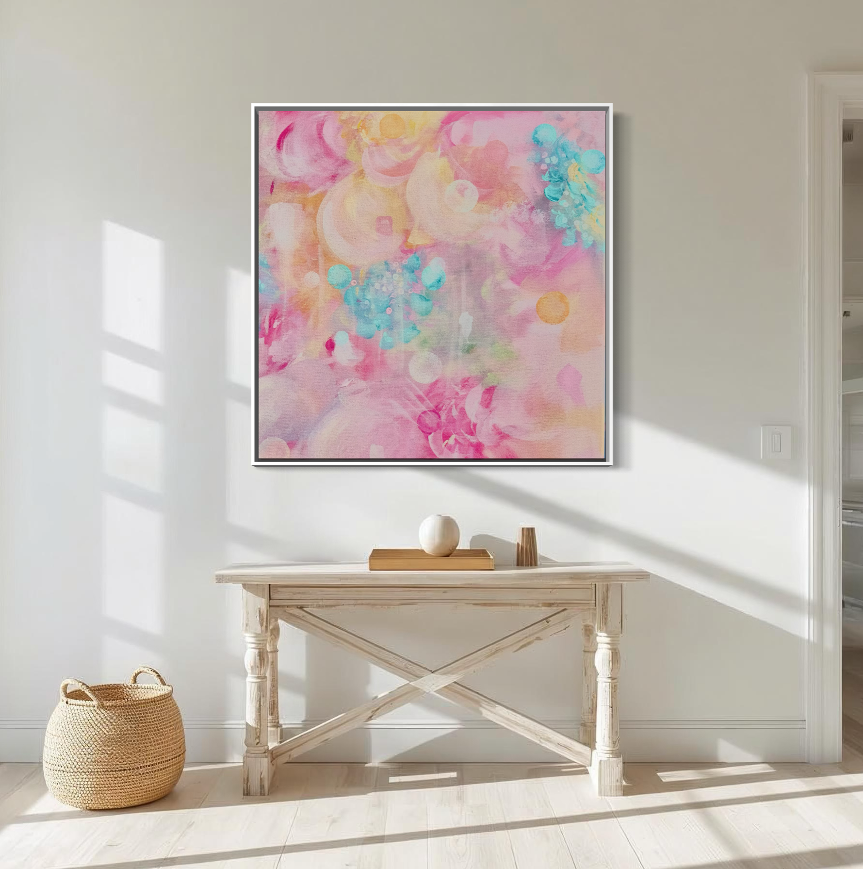 Pink Abstract Art