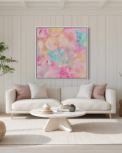 Pink Abstract Art