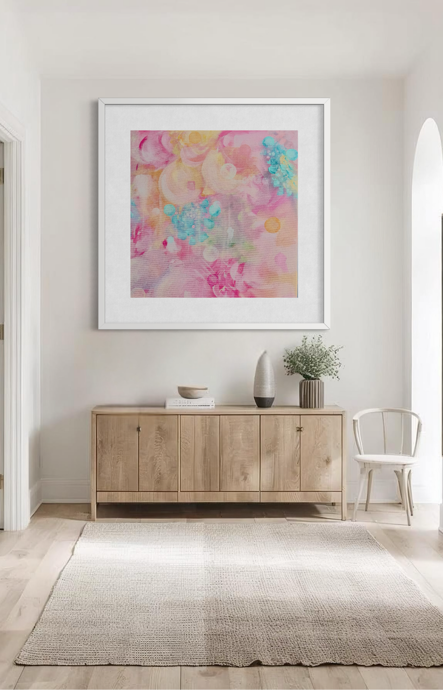 Pink Abstract Art