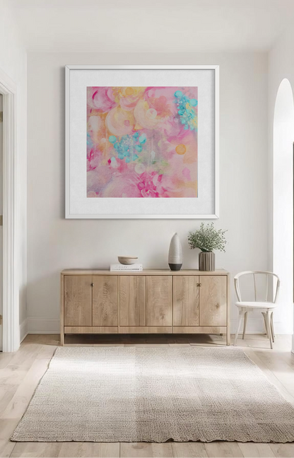Pink Abstract Art