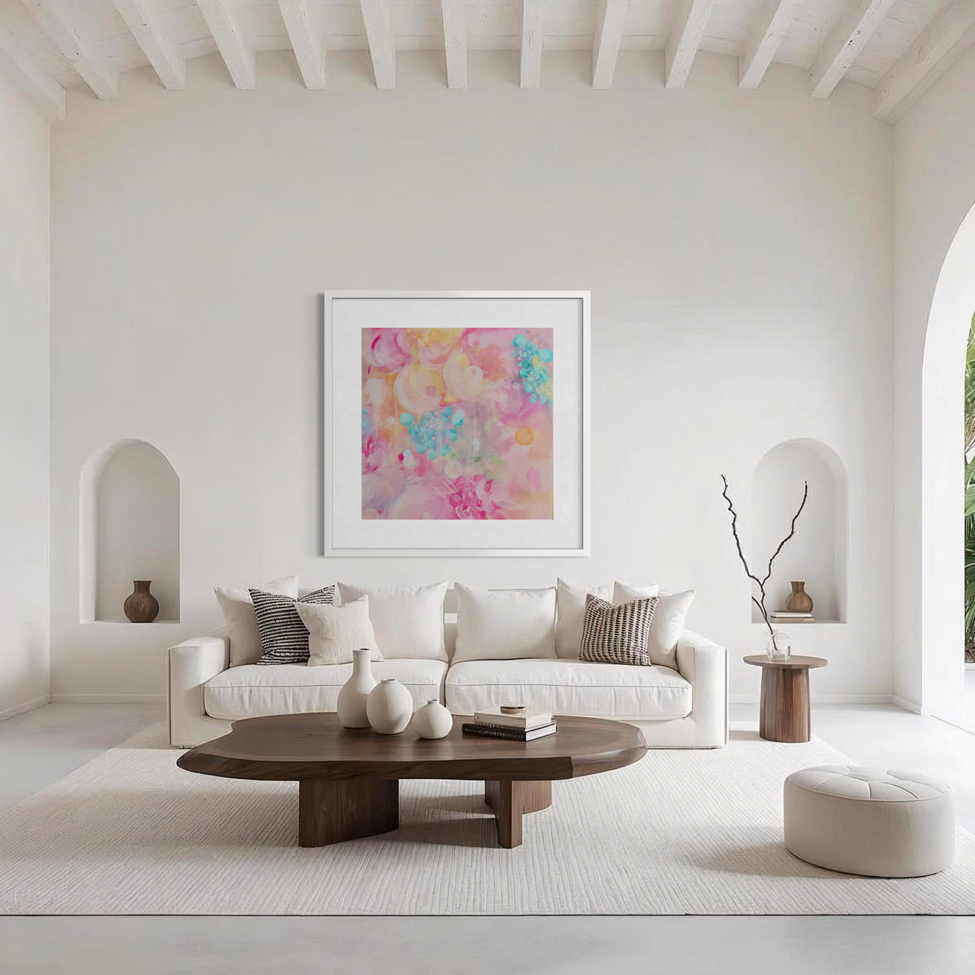 Pink Abstract Art