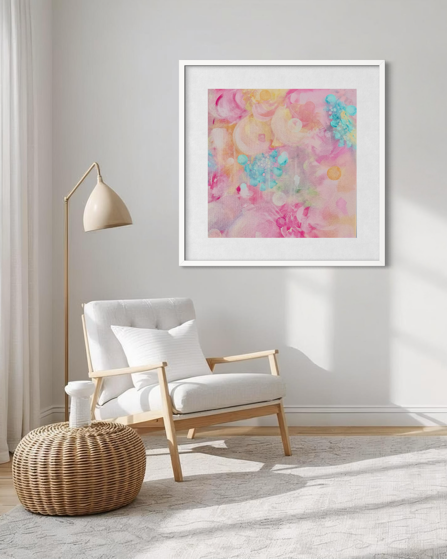 Colourful wall art