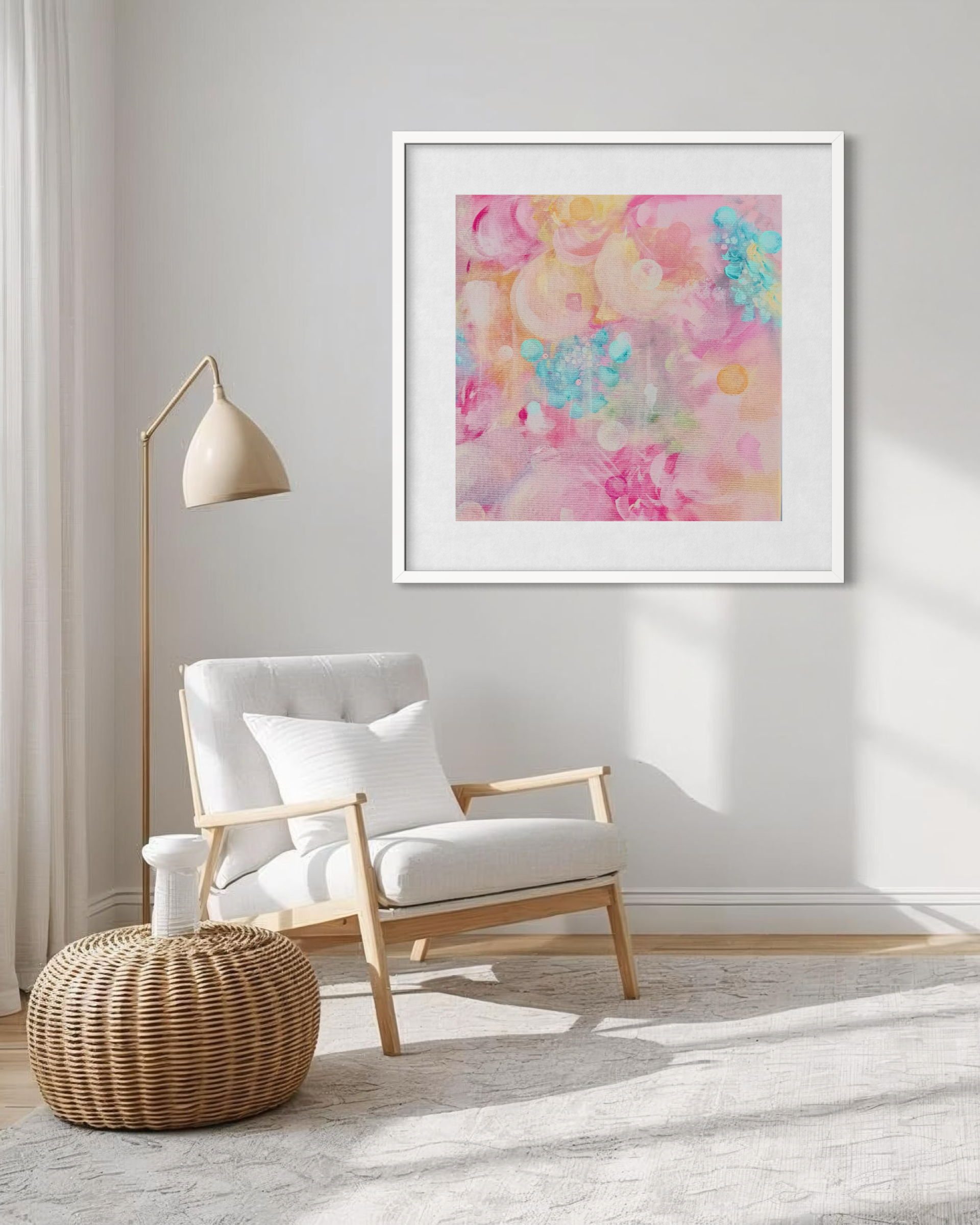 Colourful wall art