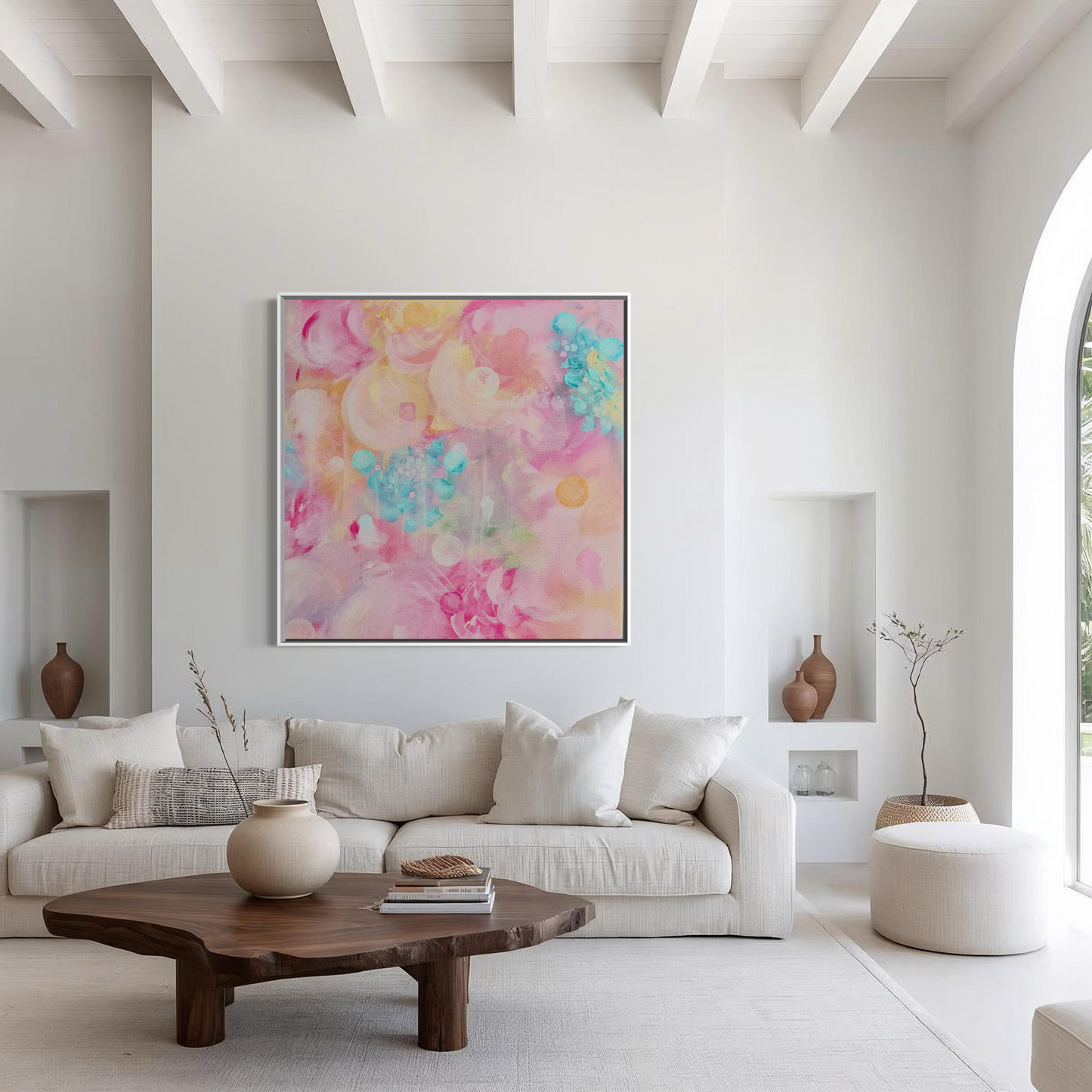 Pink Abstract Art