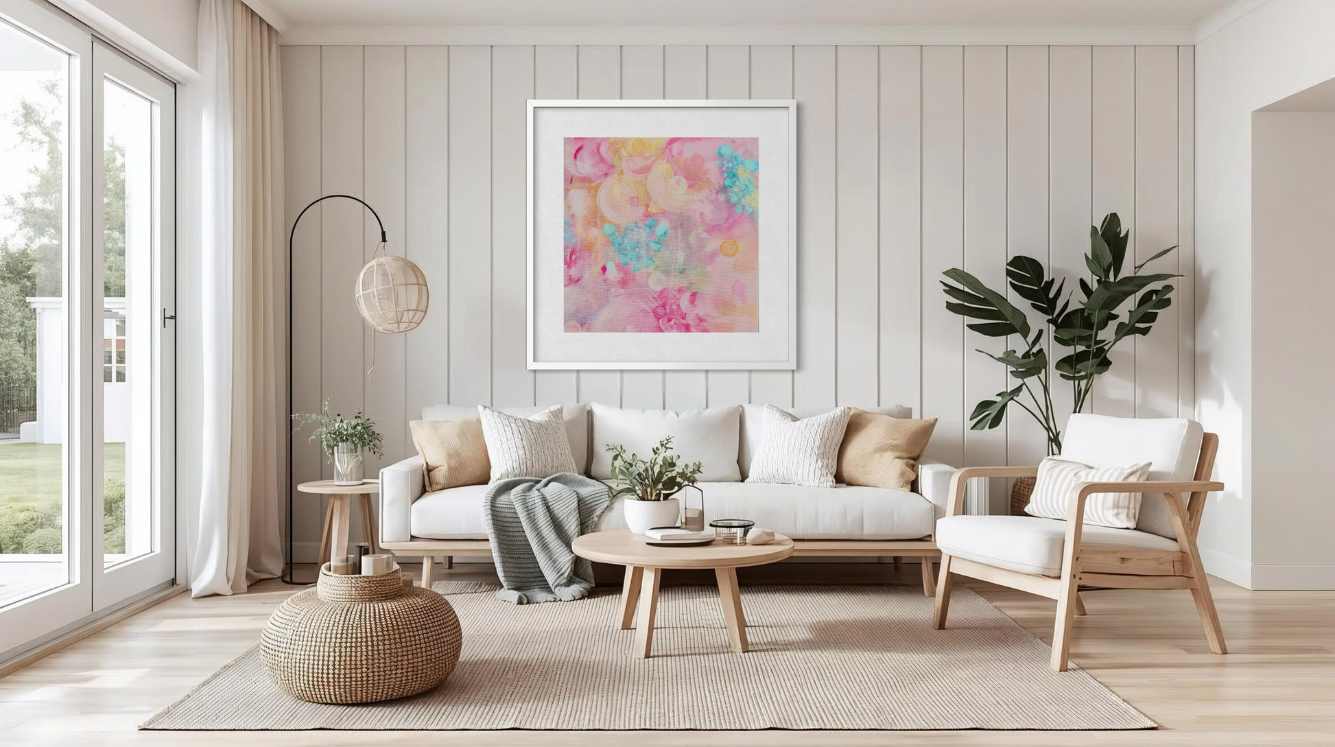Pink Abstract Art
