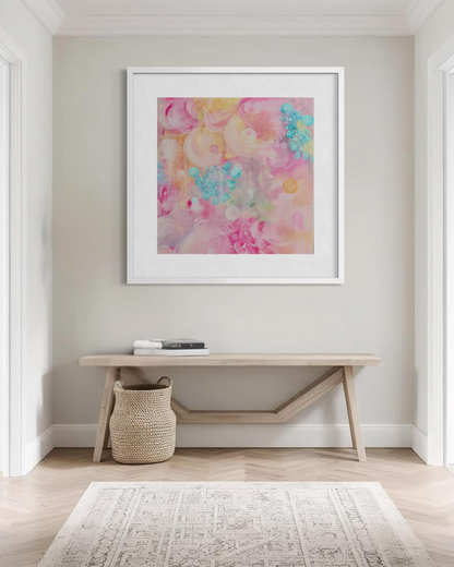 Pink Abstract Art