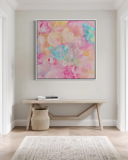 Pink Abstract Art