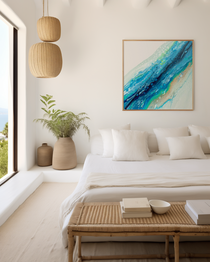 BLUE TIDE - Original Artwork on Canvas