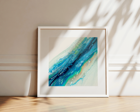 BLUE TIDE - Paper Art Print