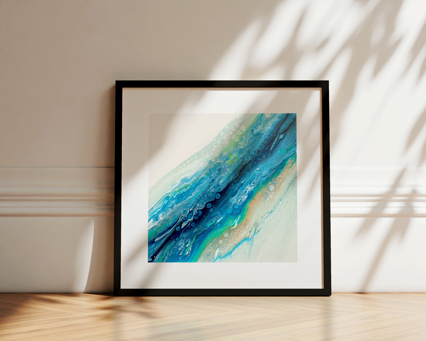BLUE TIDE - Paper Art Print