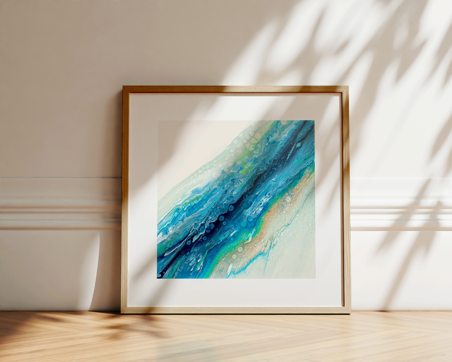 BLUE TIDE - Paper Art Print