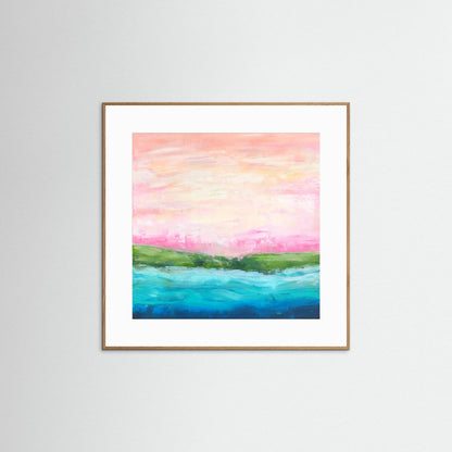 Pink Light - Paper Art Print