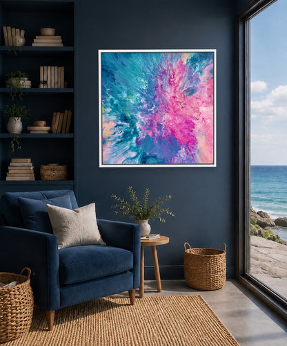 Drifted into Cerulean - Canvas Art Print