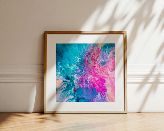 Drifted into Cerulean - Paper Print